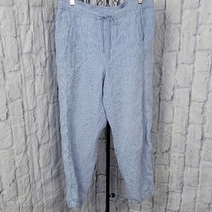 Orvis Light‎ Blue Women's Linen Pants Medium